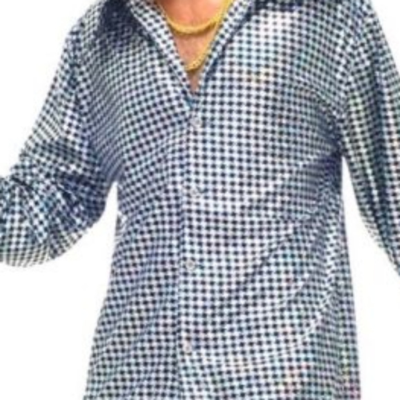 MENS the look of disco shirt in haze/silver new - Picture 4 of 5